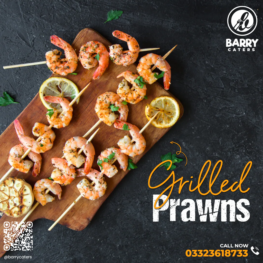 Barry Caterers — Grilled Prawns