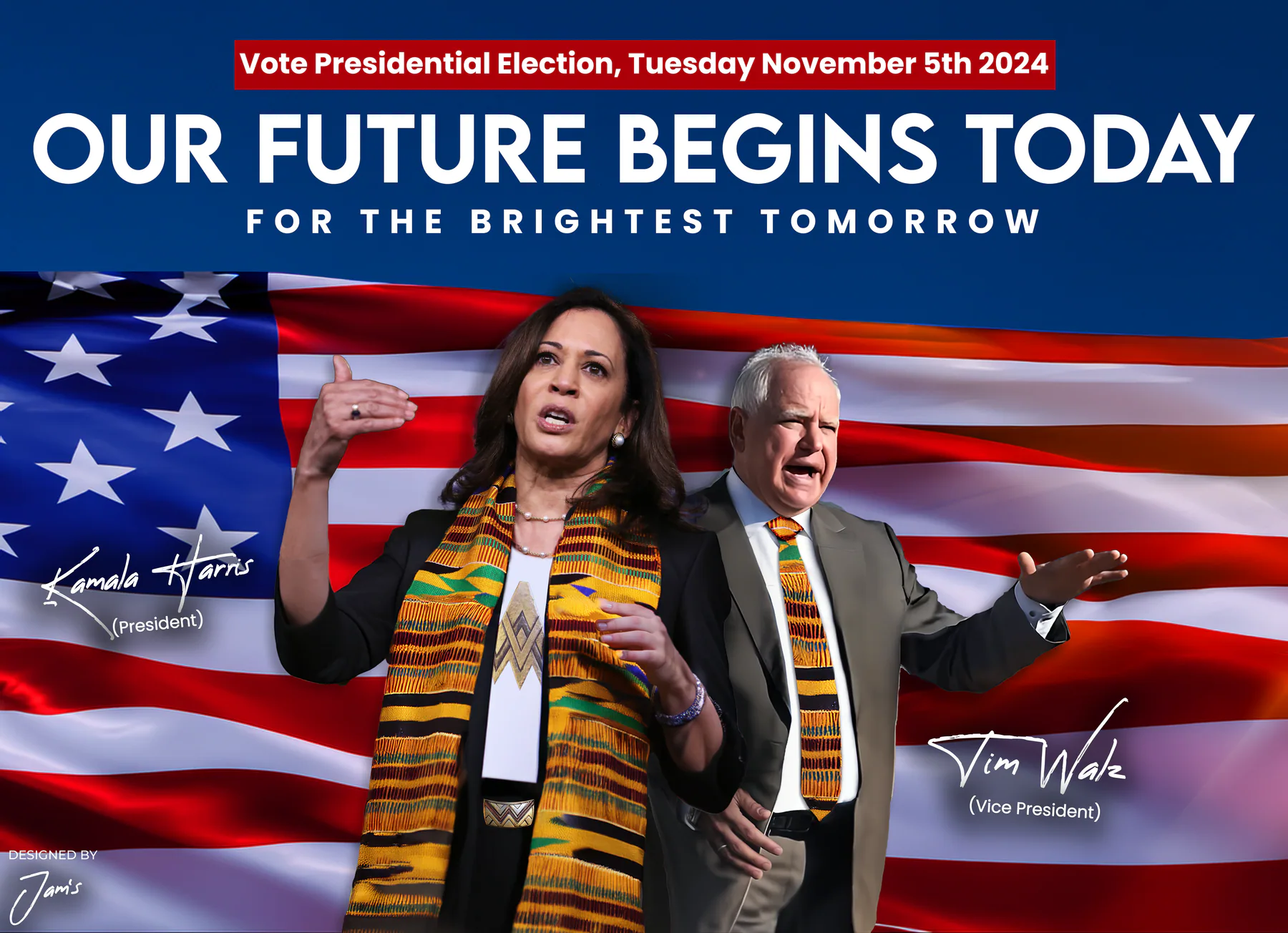 Kamala Harris — Kamala Harris W Tim Waltz