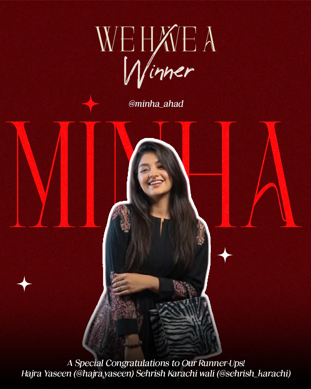 Sana Noor — Giveaway Winner